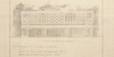 Slider-Lilac Circle Bench