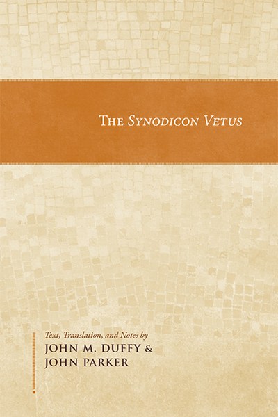 Newly available in paperback is The Synodicon Vetus, translated by John M. Duffy and John Parker, an unusual document of church history that has frequently raised readers’ eyebrows