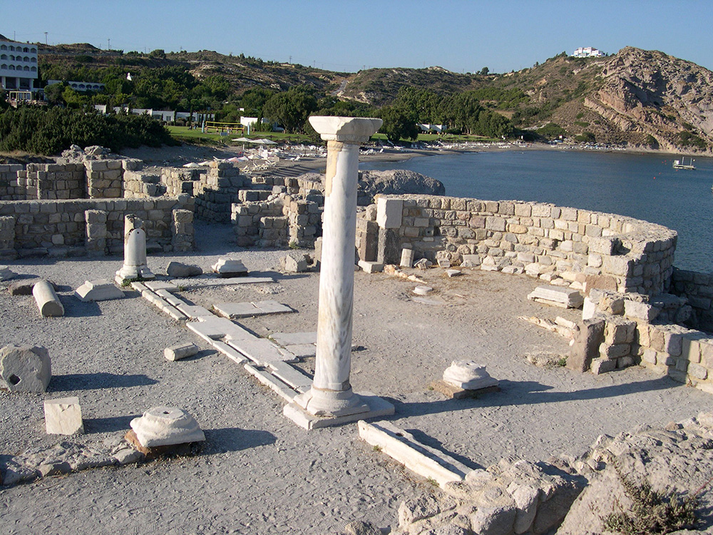 Fig. 2: Kos, Kephalos, St. Stephanos, southern basilica, the presbyterium (Baldini 2013–2014)