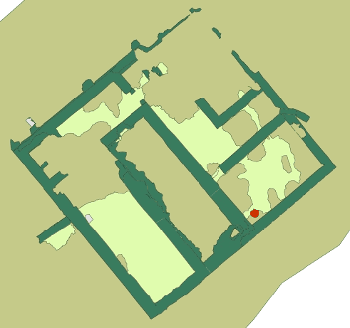 Fig. 5: Unit O mud brick building in Area 1 (Brooks Hedstrom 2006–2007)