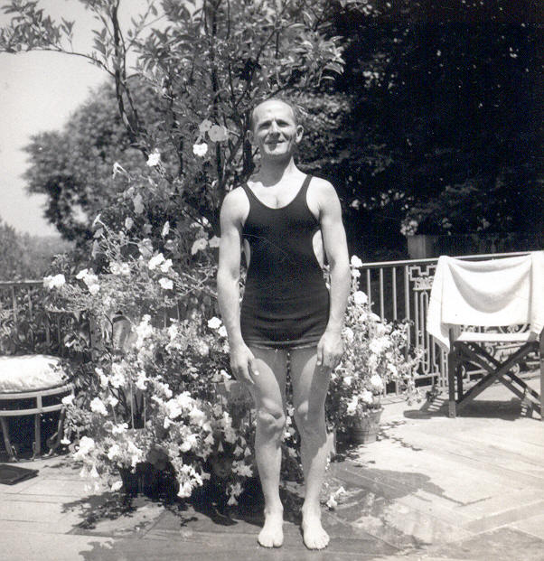 Unidentified Man at the Dumbarton Oaks Swimming Pool. AR.PH.Misc.029