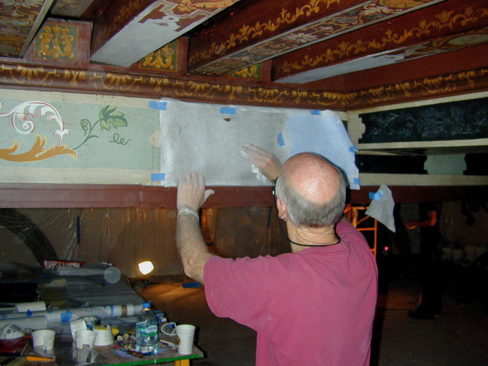 Restoration of Music Room Ceiling Using Templates, 2007