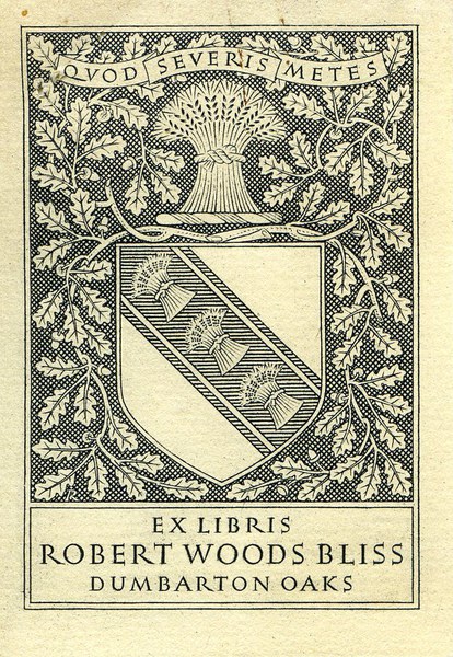 Robert Woods Bliss's Ex Libris Bookplate