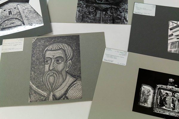 Byzantine black and white mounted photograph collection, 1942–2009