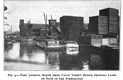Charles F. Breitzke, An Investigation of the Sanitary Condition of the Gowanus Canal, Brooklyn, New York. In Contributions from the Sanitary Research Laboratory and Sewage Experiment Station, Vol. 5 (Cambridge, MA: MIT, 1909), p. 254. 