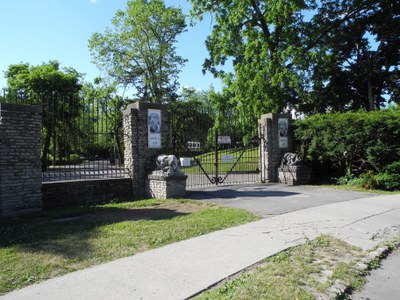 Gate Number 4 at the Buffalo Zoo in Buffalo, New York. Photo by Everett Fly, 2013. 