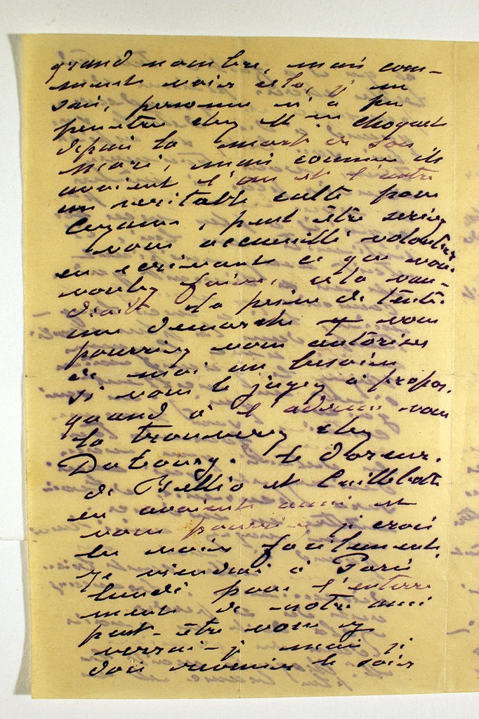 Page three of letter from Claude Monet to unknown recipient, February 24, 1894