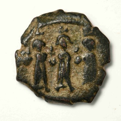 Herakleios, Copper, Half Follis, Kyzikos, 610-641