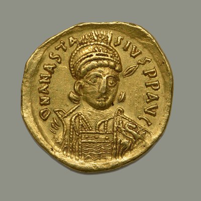 Anastasios I, Gold, Solidus, Constantinople, 491-518