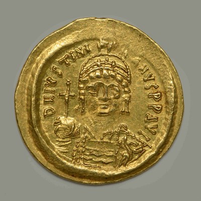 Justinian I, Gold, Solidus, Constantinople, 527-565