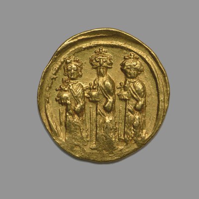 Herakleios, Gold, Solidus, Constantinople, 641