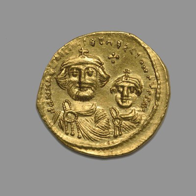 Herakleios, Gold, Solidus, Constantinople, 613-circa 616