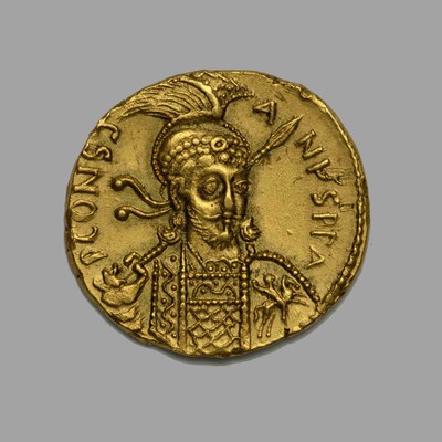 Constantine IV, Gold, Solidus, Constantinople, 681-685