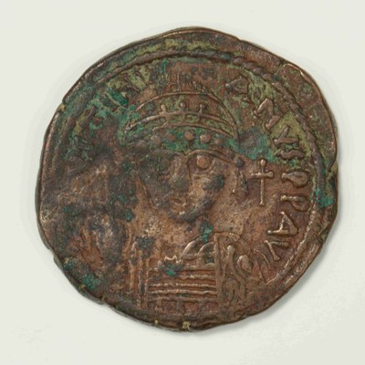 Justinian I, Copper, Follis, Nikomedeia, 555/556