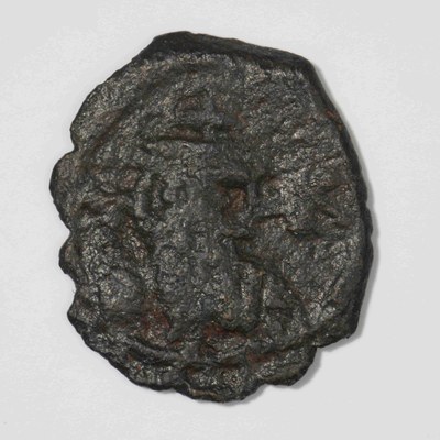 Constans II (Constantine), Copper, Half Follis, Constantinople, 665-668