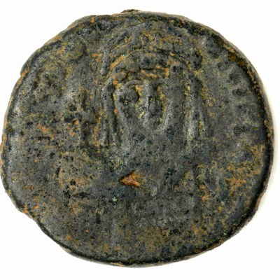 Maurice, Copper, Half Follis, Carthage, 582/583