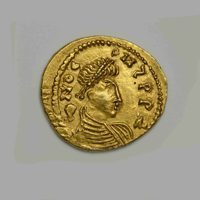Constantine IV, Gold, Tremissis, Italian Mint, 668-685