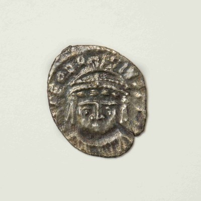 Theodosios (son of Maurice), Silver, Light Third Siliqua, Carthage, 592-597