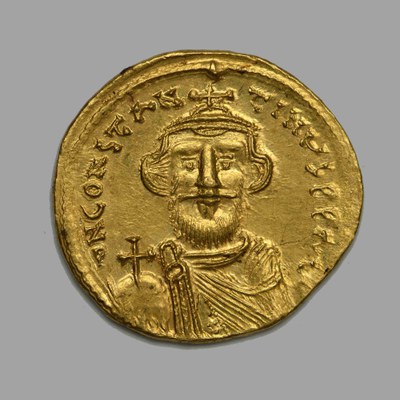 Constans II (Constantine), Gold, Solidus, Constantinople, 650/651