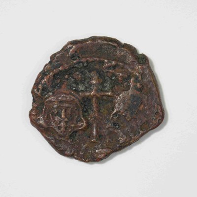 Justinian II, Copper, Half Follis, Constantinople, 705-711