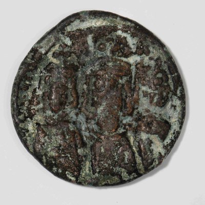 Constantine IV, Copper, Half Follis, Carthage, 681-685