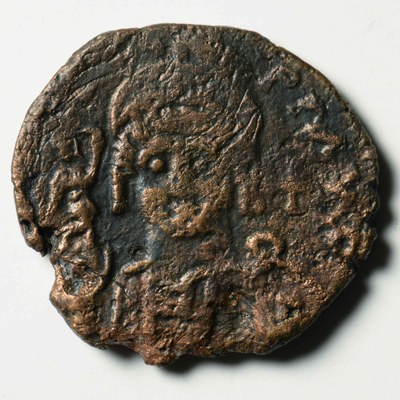 Justin II, Copper, Half Follis, Antioch, 565/566