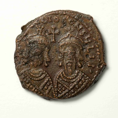 Herakleios, Copper, Follis, Cyprus, 610
