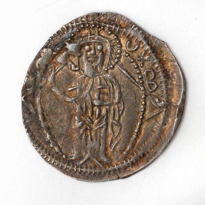 John V Palaiologos, John VI Kantakouzenos, Silver, Basilikon, Uncertain Mint, 1347-1353