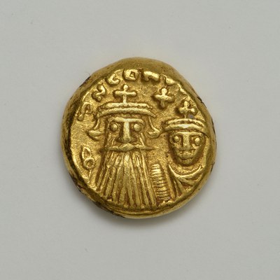 Constans II (Constantine), Gold, Solidus, Carthage, 653/654