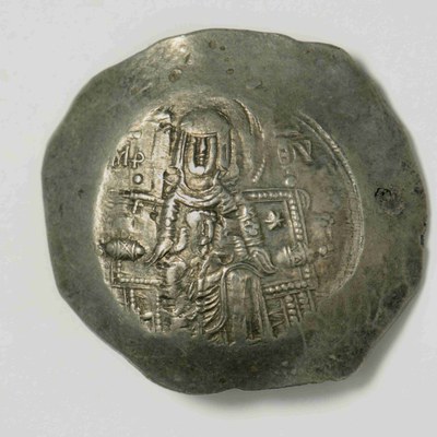 Theodore Doukas (Thessalonike), Silver, Trikephalon (Aspron Trachy), Thessalonike, 1225/1226?