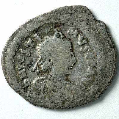 Justin I, Silver, Light Miliarense, Thessalonike, 518-527