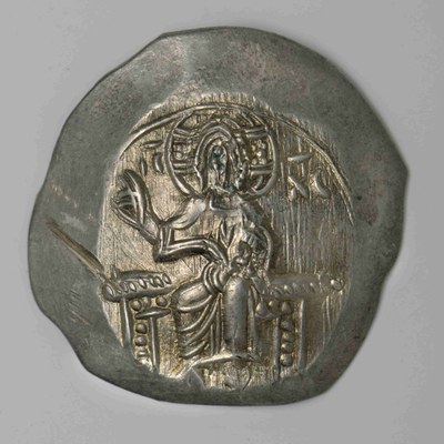 Alexios III Angelos, Electrum, Trikephalon (Aspron Trachy), Constantinople, 1197-1203