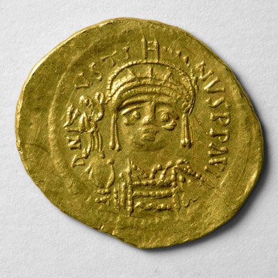 Justin II, Gold, Solidus, Thessalonike, 565-578