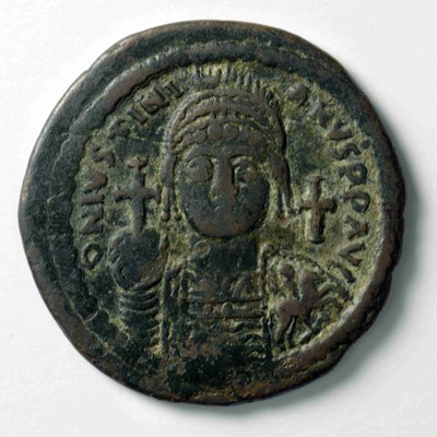 Justinian I, Copper, Follis, Nikomedeia, 537/538