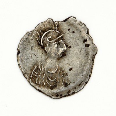 Anonymous Ruler, Silver, Half Siliqua, Constantinople, circa 580-circa 600