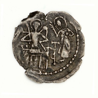 Matthew Asen Kantakouzenos, Silver, Half Basilikon, Uncertain Mint, 1353-1357