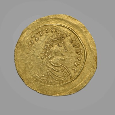 Justin II, Gold, Tremissis, Spain, 565-578