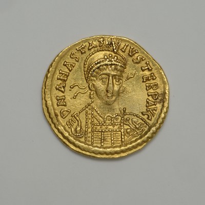 Anastasios I, Gold, Solidus, Constantinople, 491