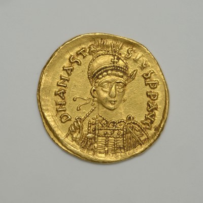 Anastasios I, Gold, Solidus, Constantinople, 492?-507