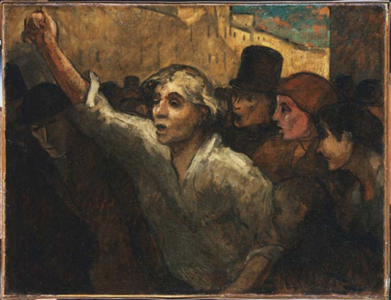 Honoré Daumier, The Uprising (L’Emeute), 1848 or later. Photograph courtesy of the Phillips Collection.
