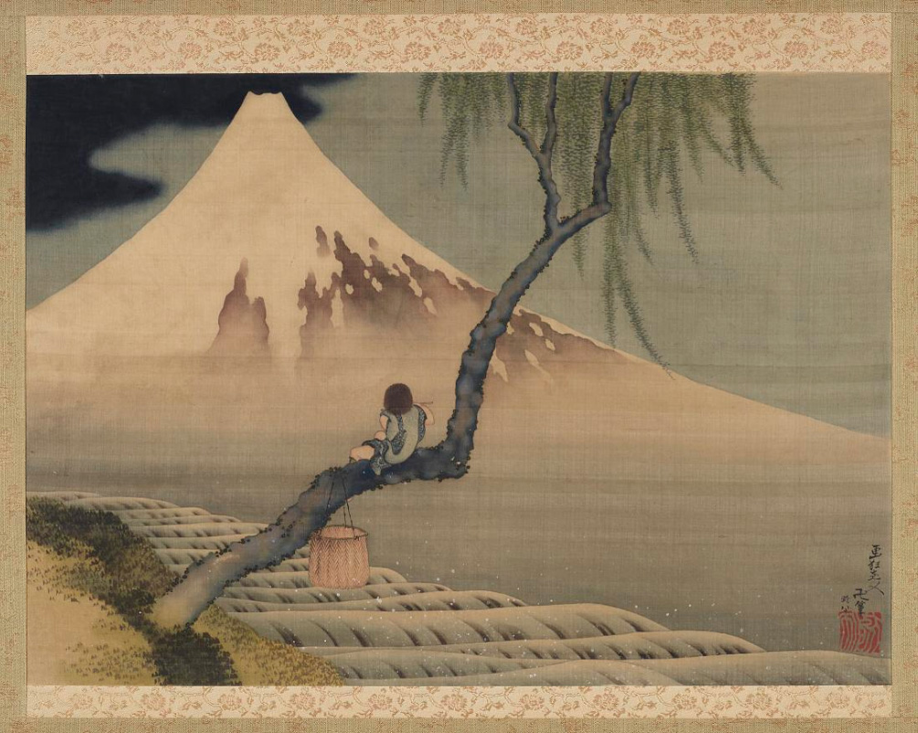Hokusai, Boy Viewing Mount Fuji, 1839. Freer Gallery of Art and Arthur M. Sackler Gallery, Smithsonian Institution, Washington, D.C.: Gift of Charles Lang Freer, F.1898.110.