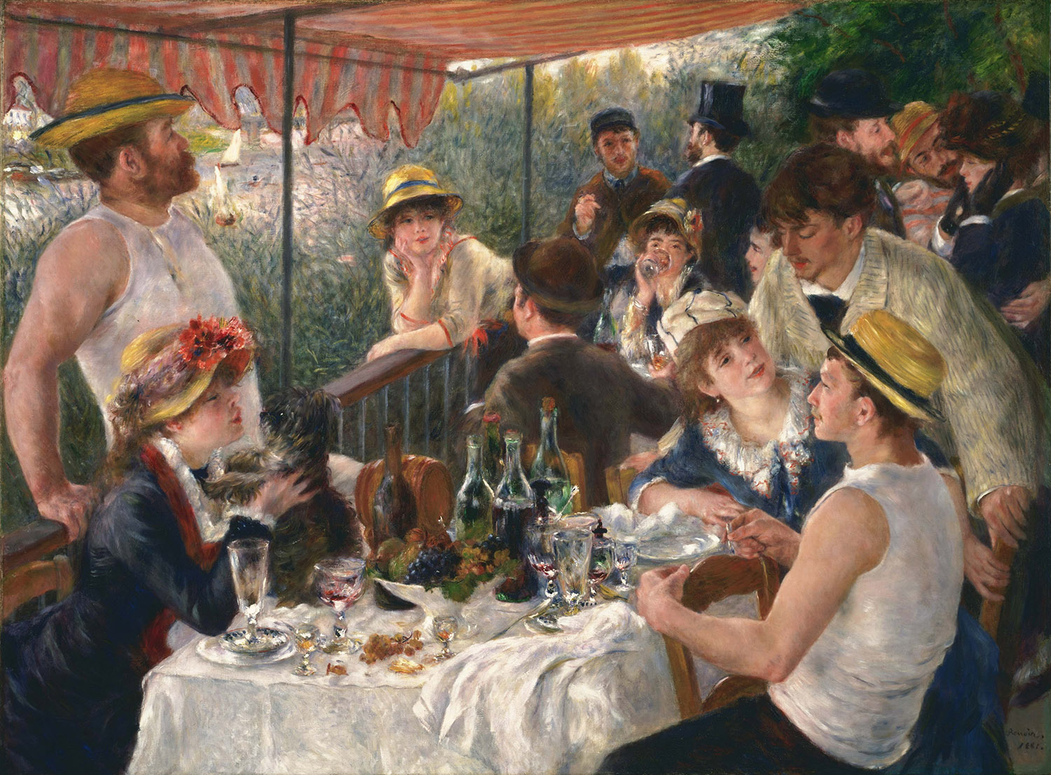 Pierre-Auguste Renoir, Luncheon of the Boating Party, 1880–81. Photograph courtesy of the Phillips Collection.