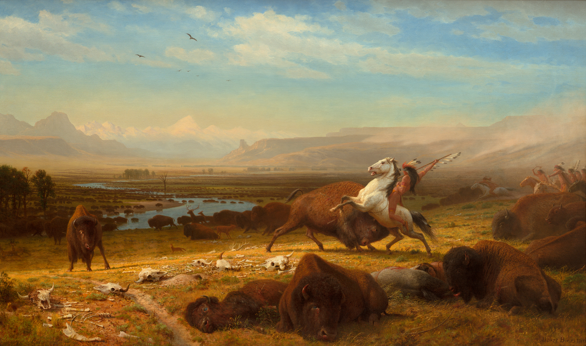 Albert Bierstadt, The Last of the Buffalo, 1888. National Gallery of Art, Corcoran Collection (gift of Mary Stewart Bierstadt), 2014.79.5.