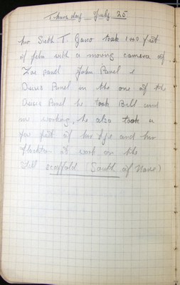Alec T. White: Notebook Entry for July 25, 1935