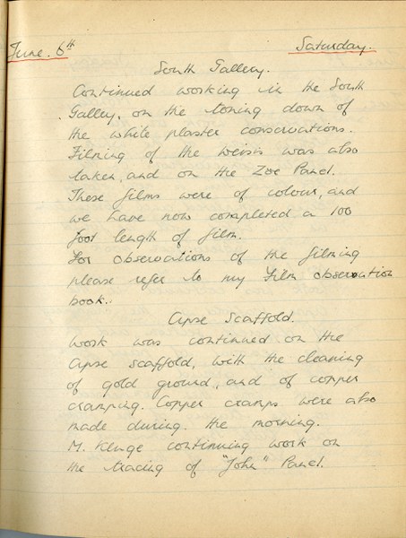 Richard A. Gregory: Notebook Entry for June 6, 1936