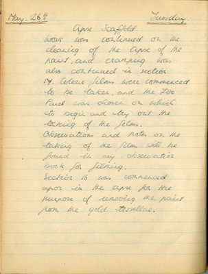 Richard A. Gregory: Notebook Entry for May 26, 1936