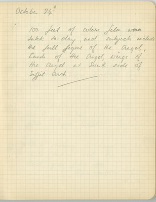 Richard A. Gregory: Notebook Entry for October 24, 1938