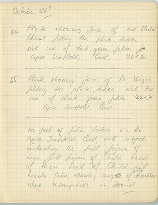 Richard A. Gregory: Notebook Entry for October 26, 1938