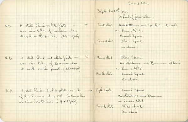 Ernest Hawkins: Notebook Entry for September 10, 1940