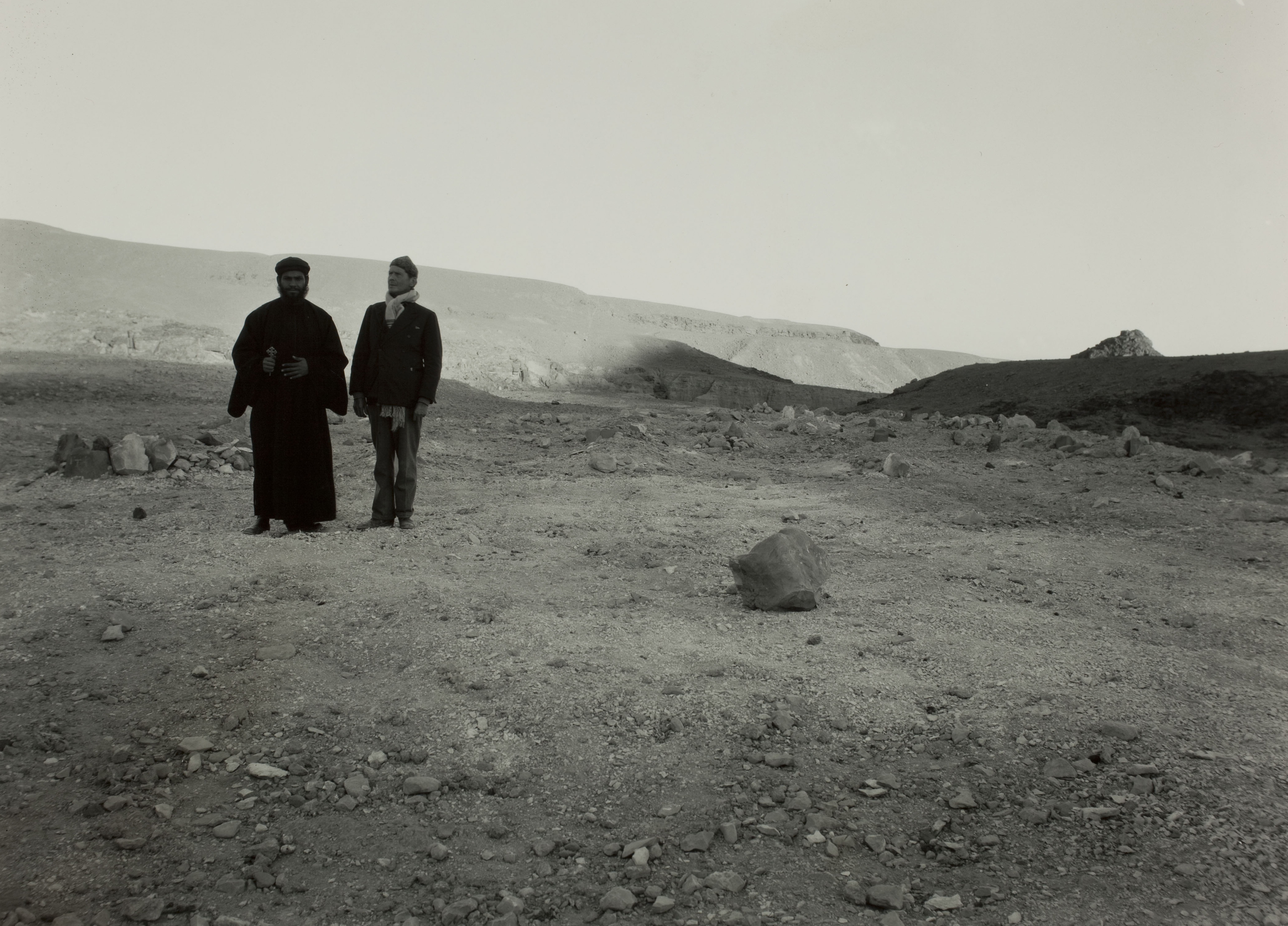 Thomas Whittemore and an abbot in Egypt
